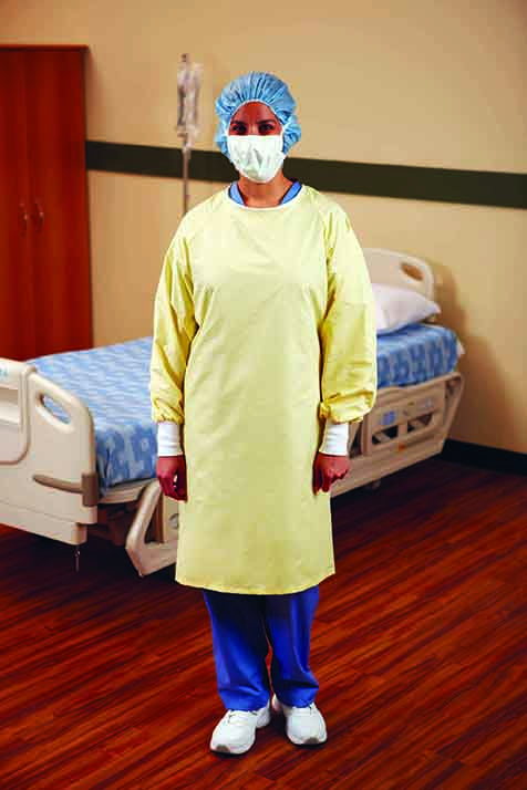 RightCare Disposable Isolation Gown Non-Medical 25gsm, Universal, Yellow,  Open Back with Elastic Cuffs, Pack of 20 - Walmart.com
